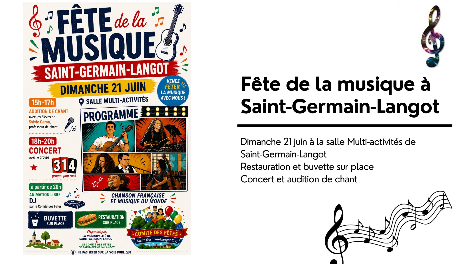 Fête de la musique à saint germain langot