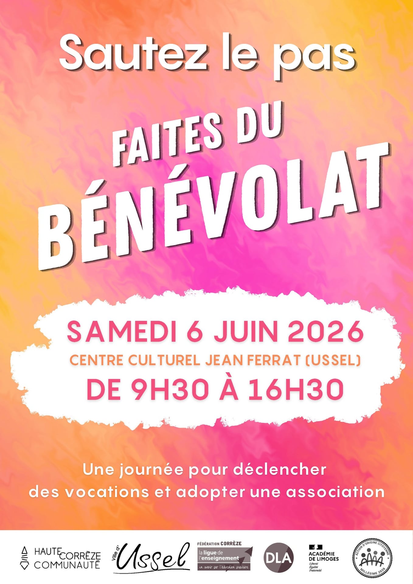 Sautez le pas faites du bénévolat
