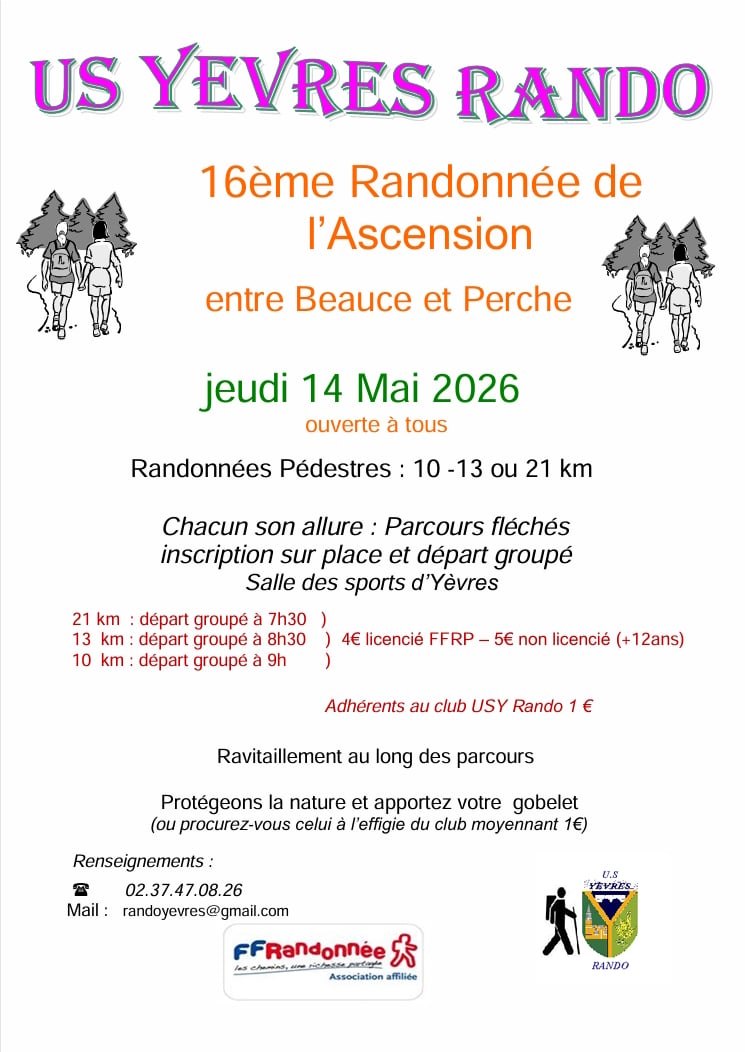 Randonée Pédestre - US Yèvres Rando