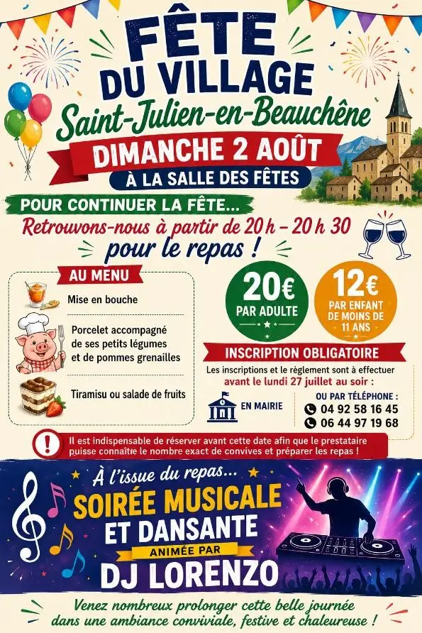 Saint-Julien-en-Beauchêne - Fête du village