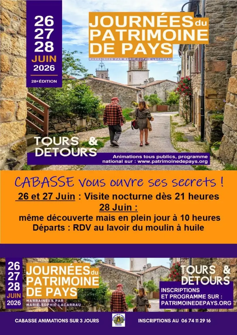 Journées du patrimoine de pays à Cabasse