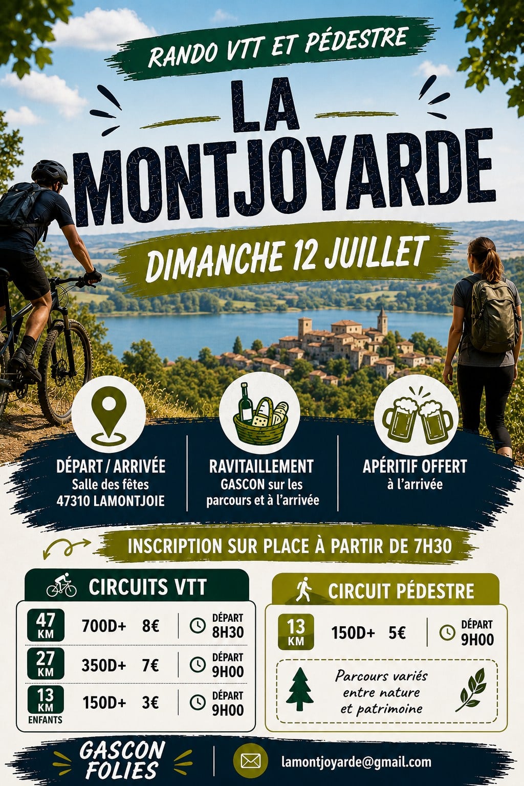 La montjoyarde - Rando VTT et pédestre