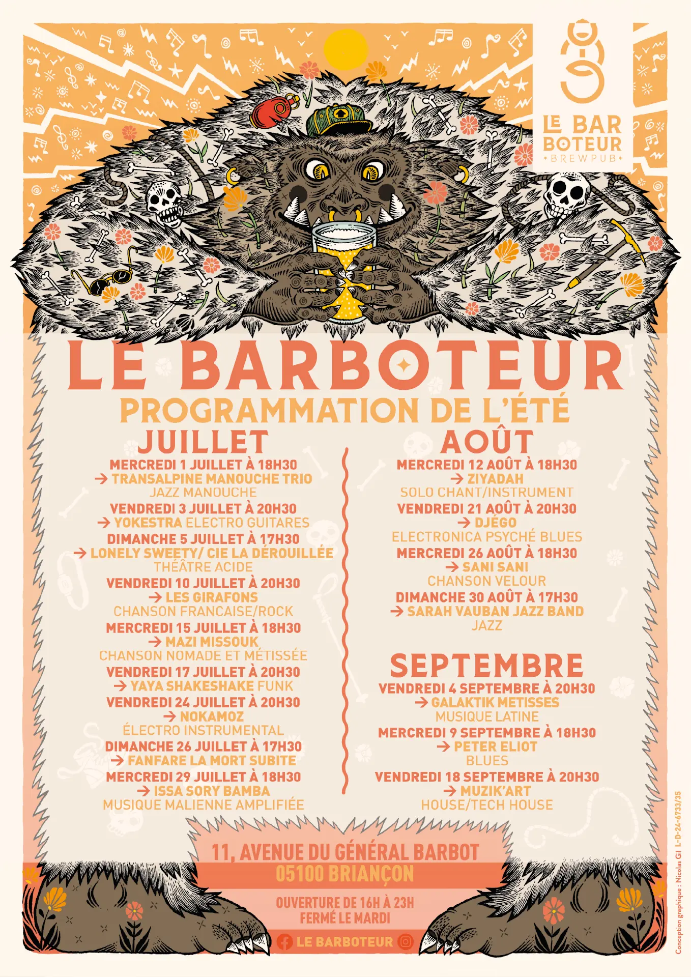 Les soirées concert du Barboteur