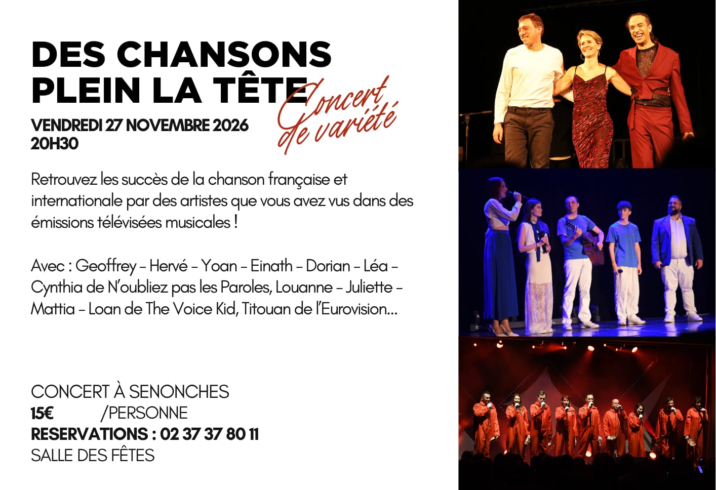 Concert - Des Chansons Plein la Tête