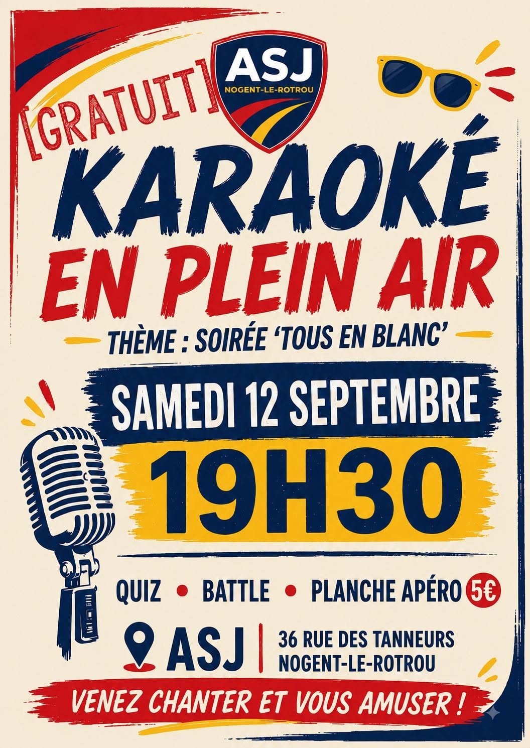 Soirée Karaoké En Plein Air à ASJ