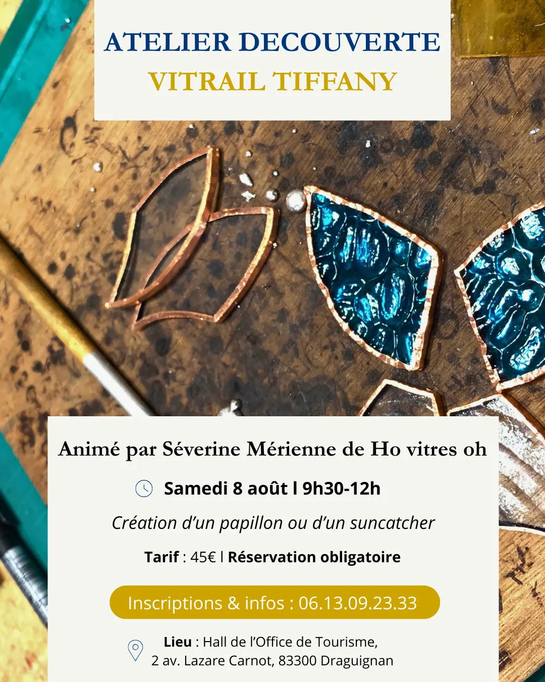 Atelier découverte : Vitrail Tiffany