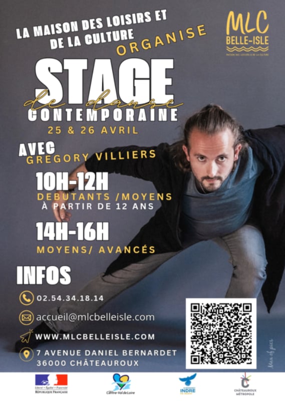 Stage de Danse contemporaine avec Greg Villiers
