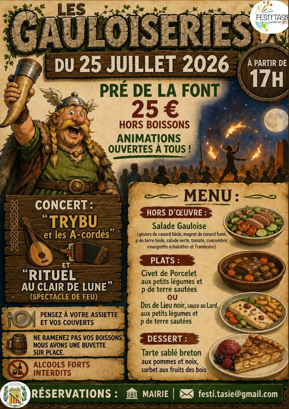 Les Gauloiseries : concert, jeux