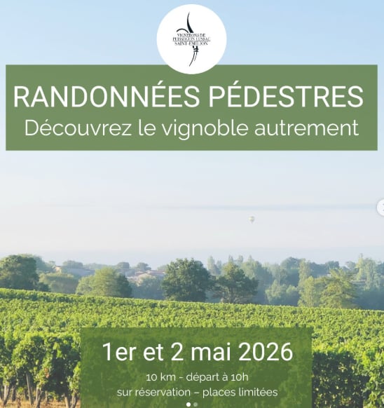 Cave des Vignerons de Puisseguin Lussac Saint-Emilion : Randonnées pédestres