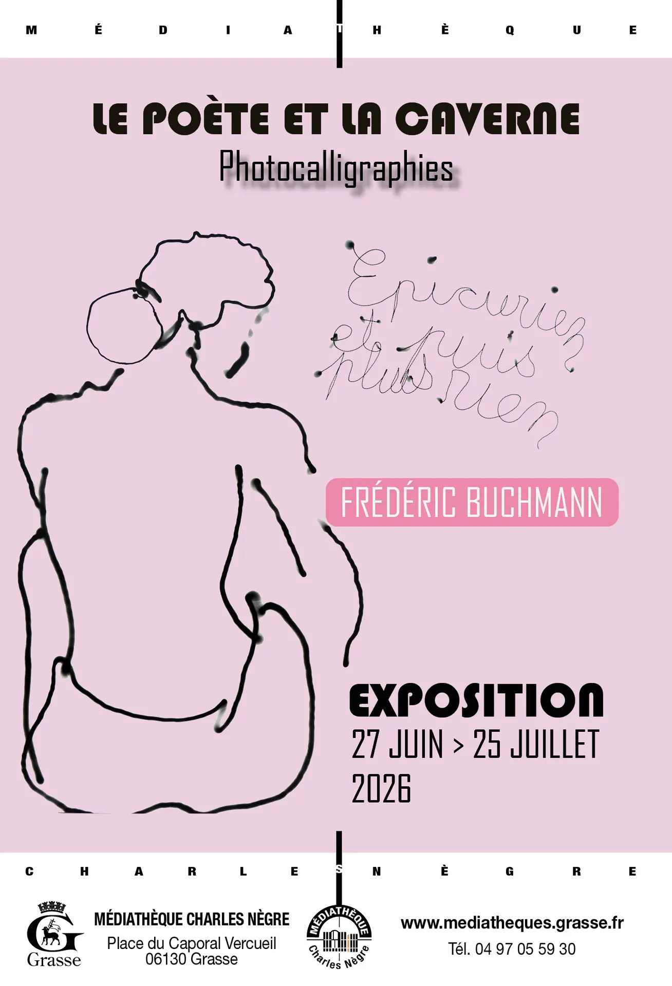 Le poète et la caverne - Photocalligraphies par Fréderic BUCHMANN