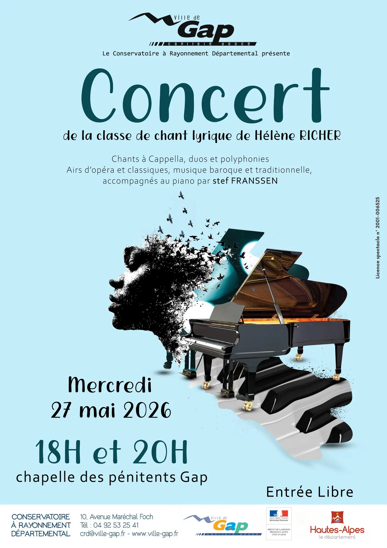 concert de la classe de chant lyrique
