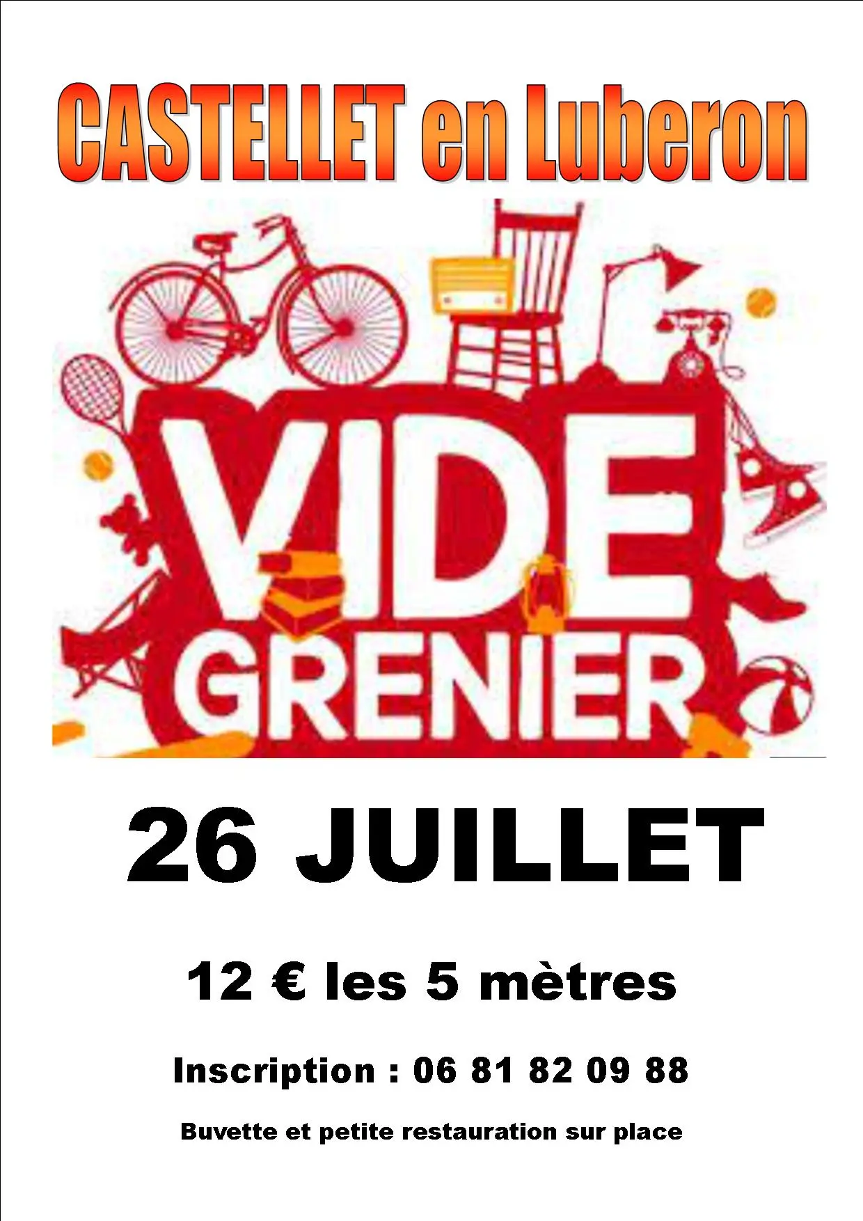 Vide grenier annuel à Castellet