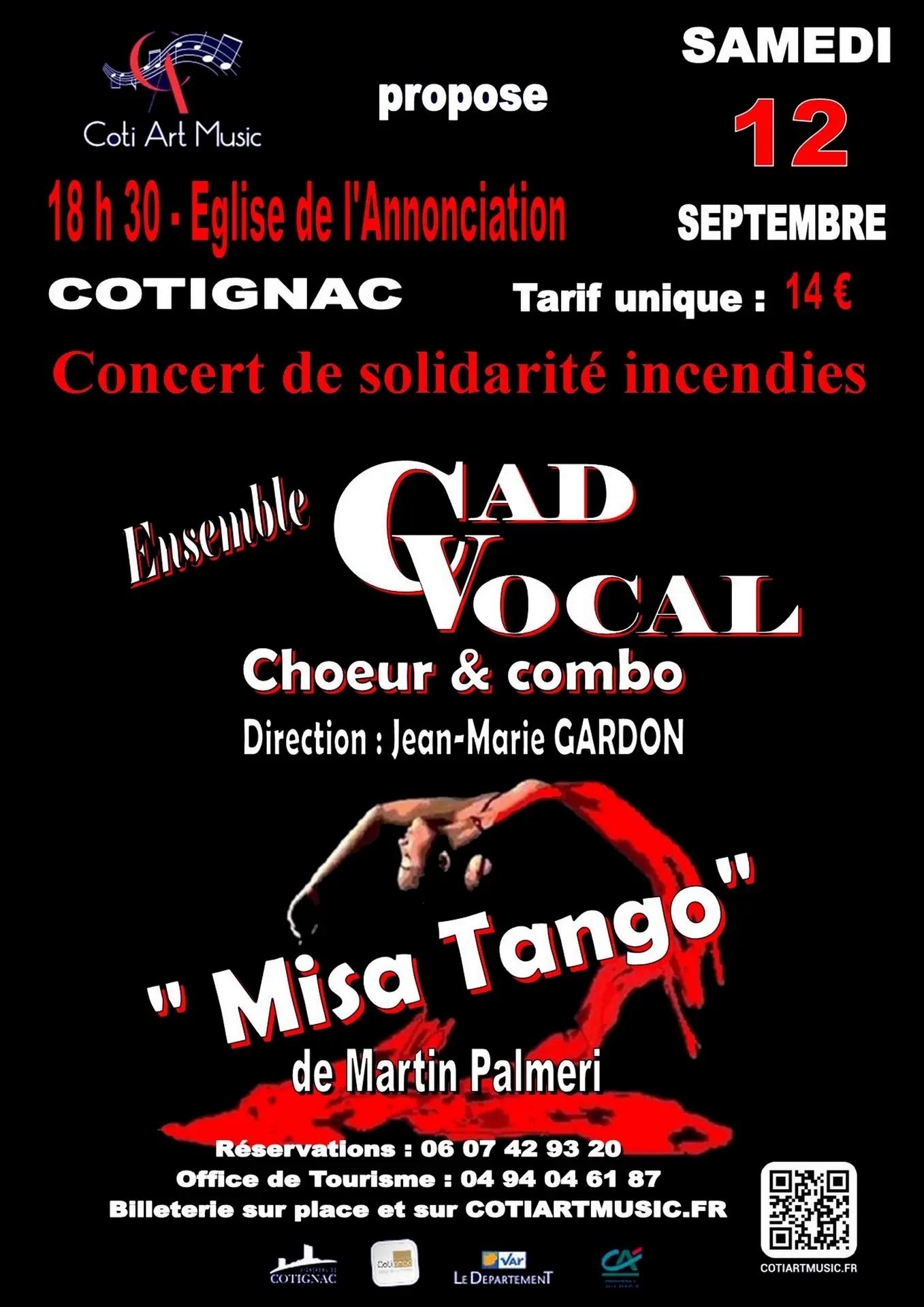 Concert de solidarité incendies : Misa Tango