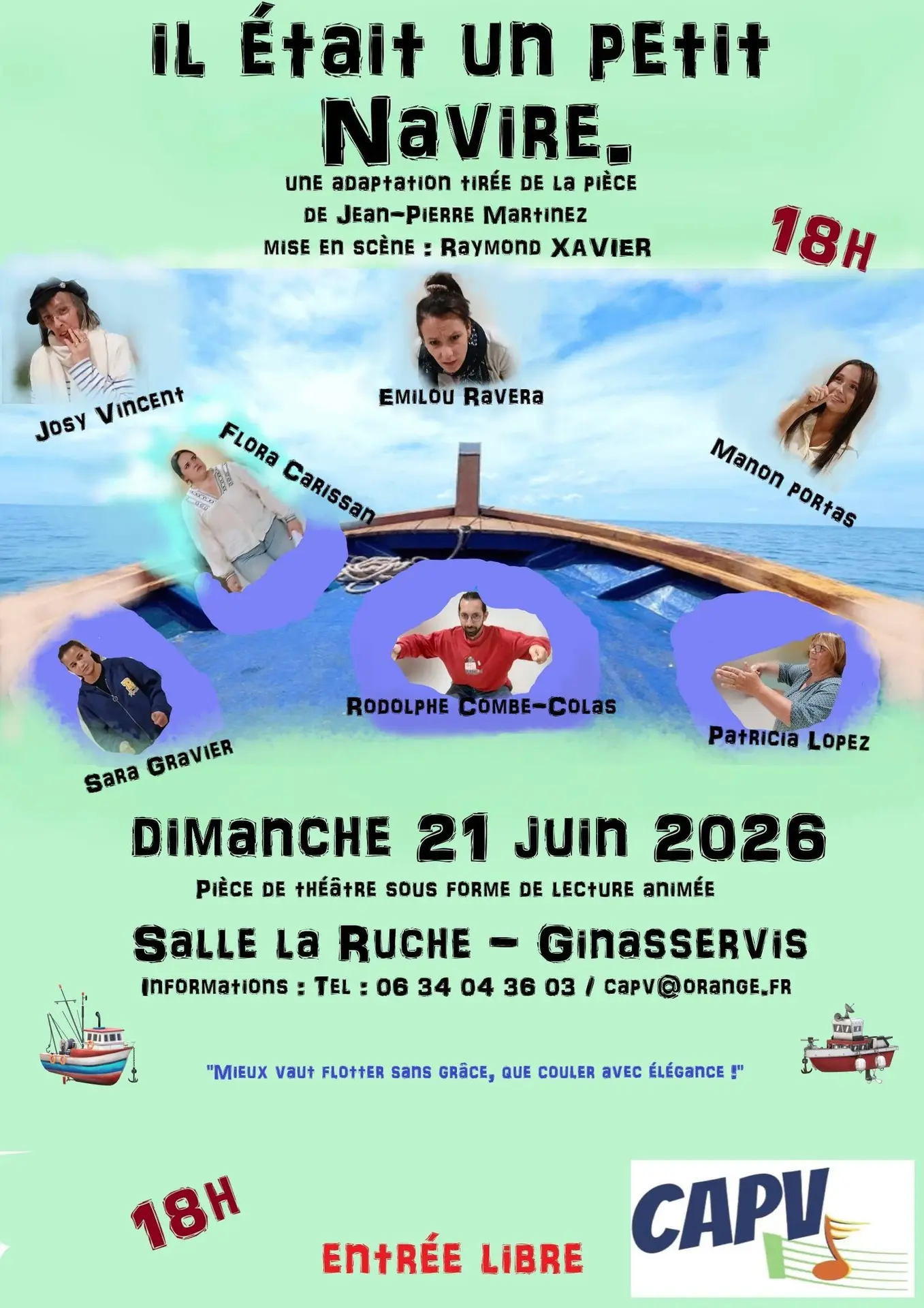 Théâtre : Il était un petit navire