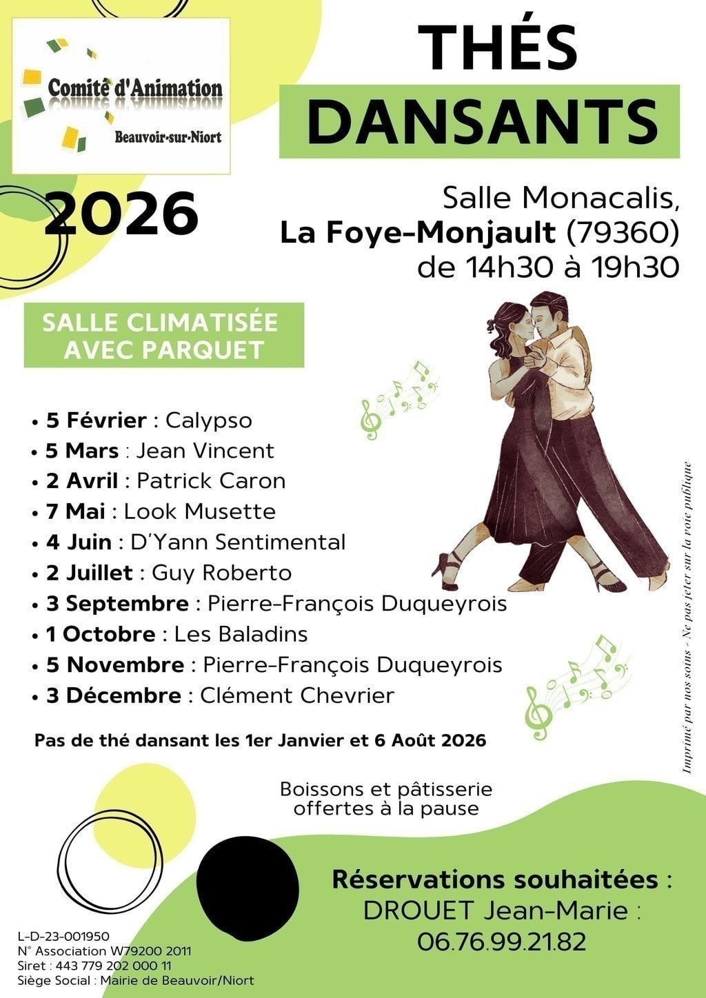 Thé Dansant à La Foye-Monjault