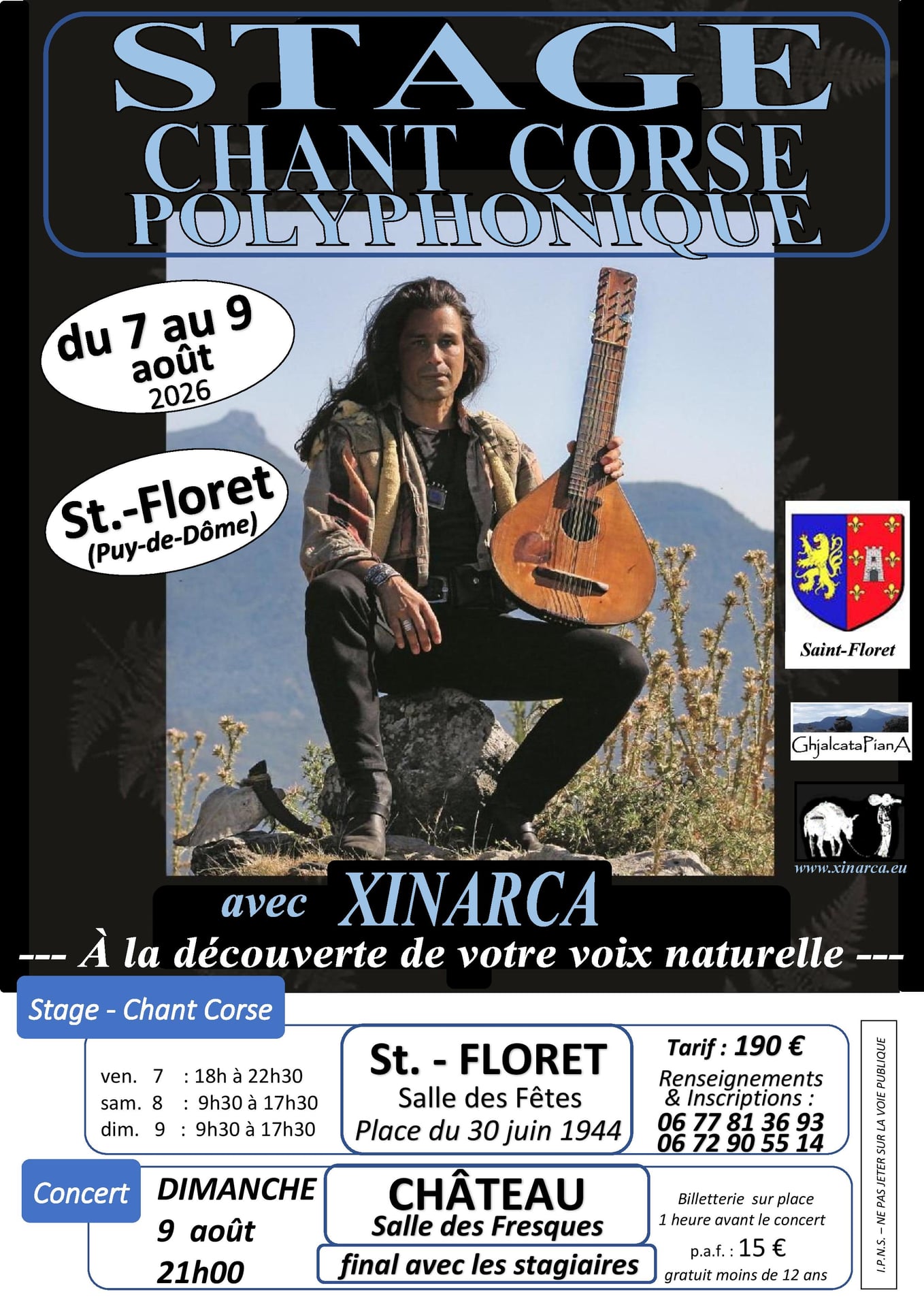 Stage de chant polyphonique corse avec Xinarca