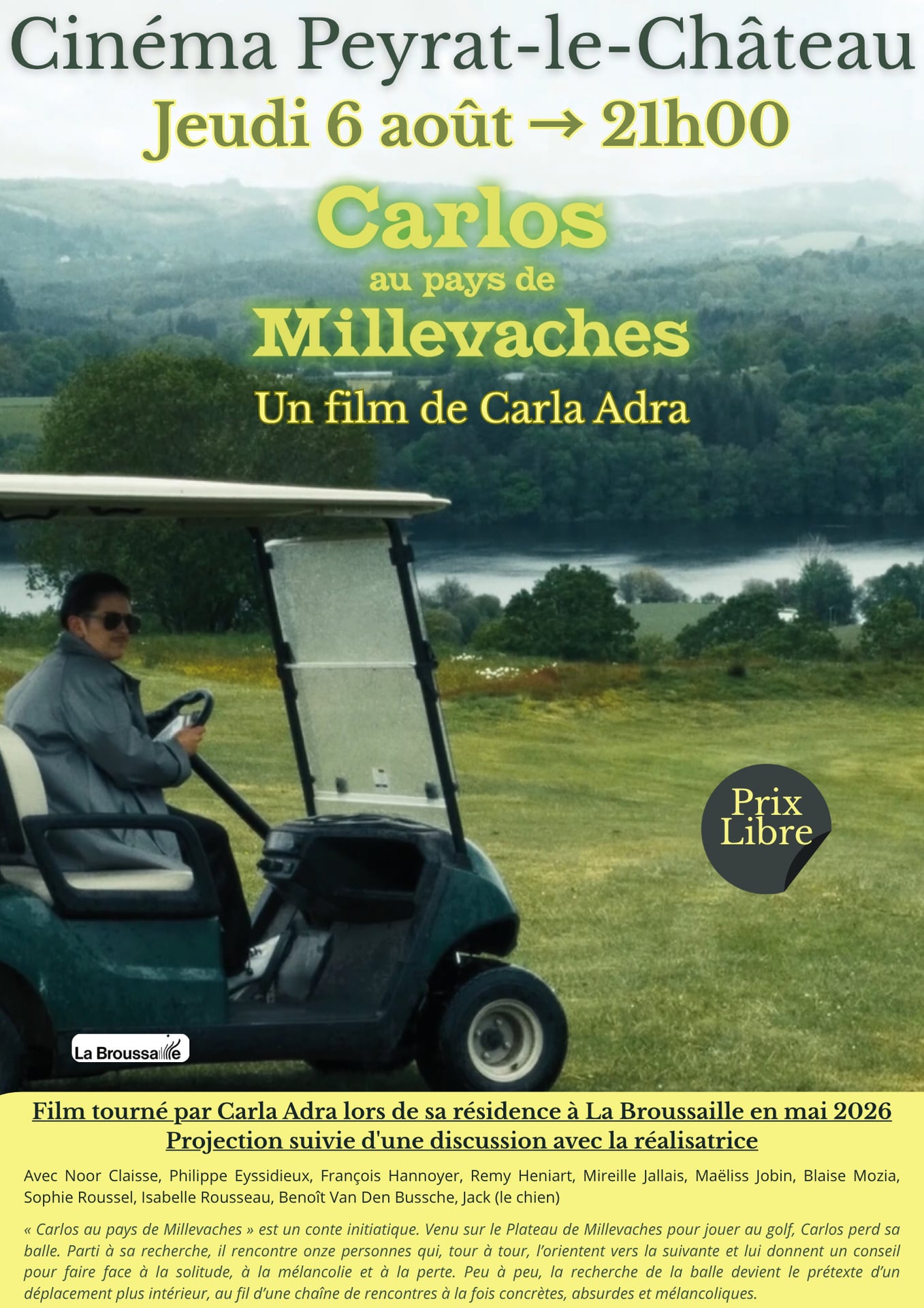 Projection Carlos au pays de Millevaches