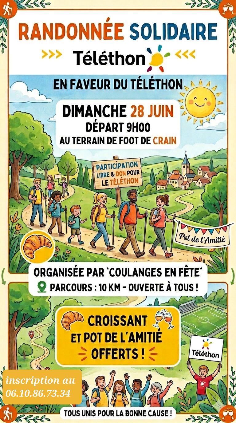 Randonnée solidaire en faveur du Téléthon