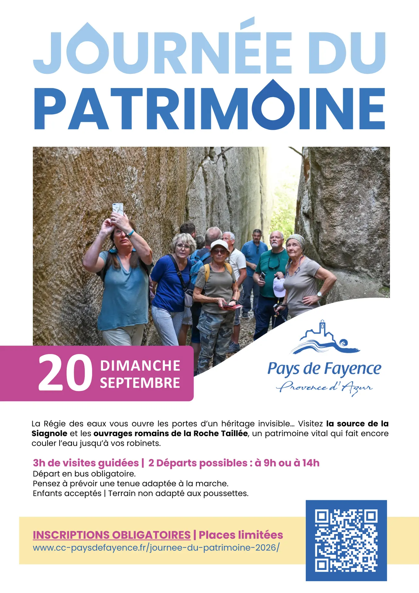 La source de la Siagnole et les ouvrages romains de la Roche Taillée