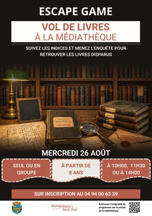 Escape game - Vol de livres à la médiathèque
