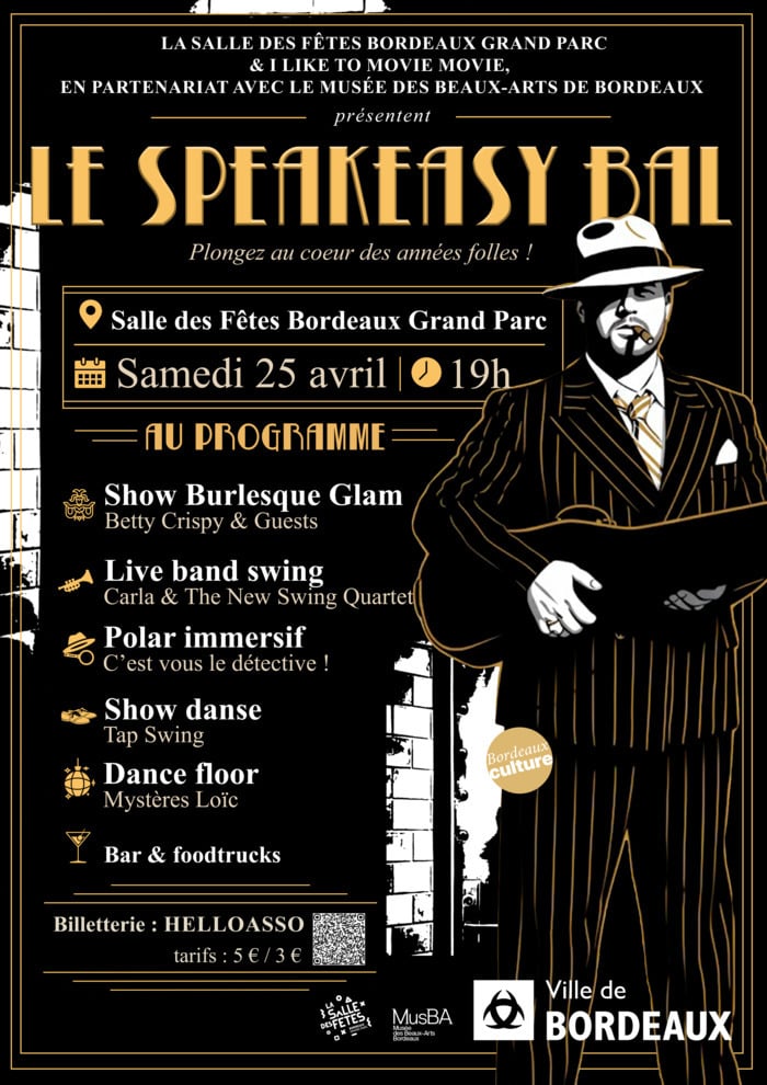 Speakeasy bal : plongez au cœur des années folles !