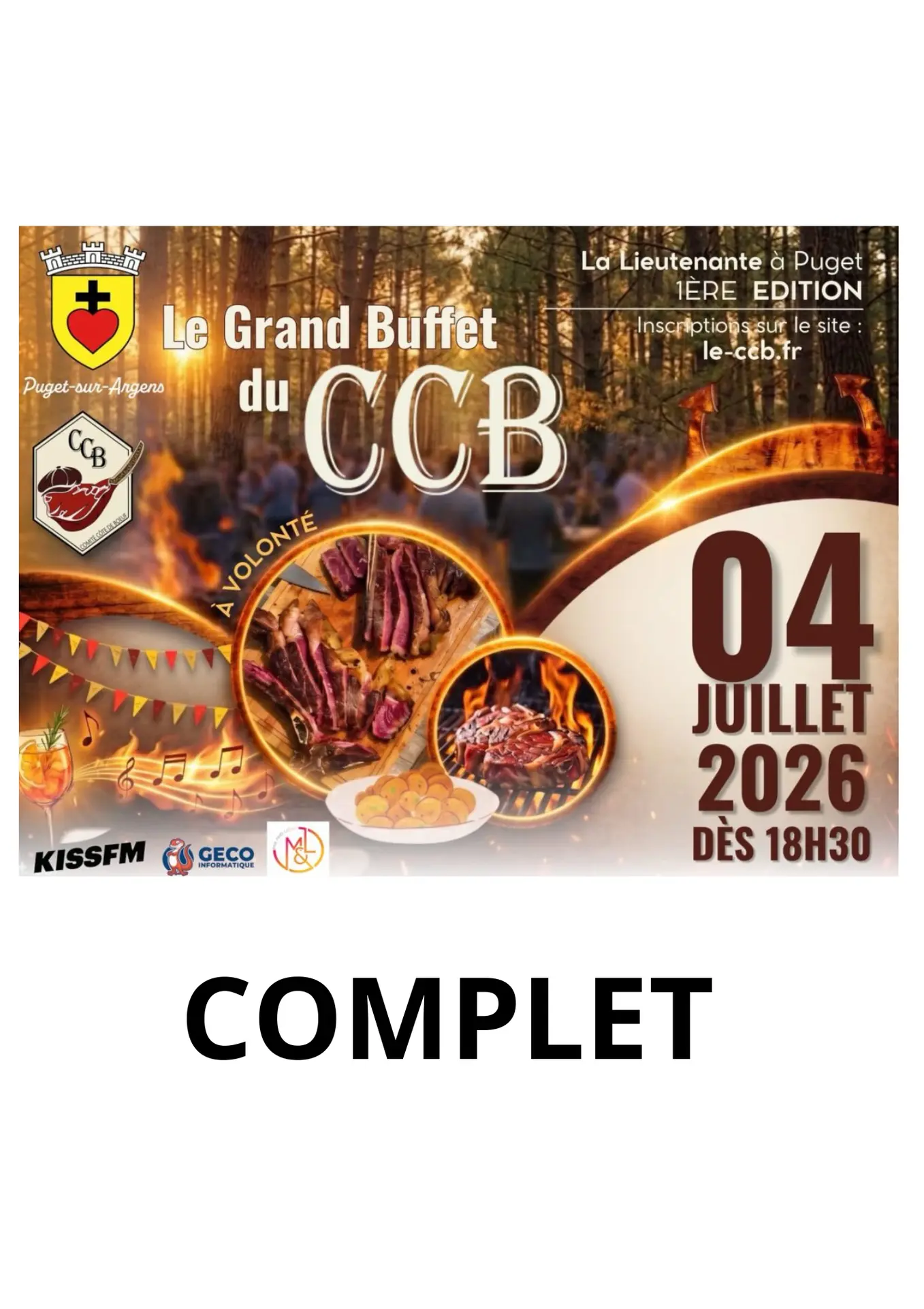 Grand banquet de la côte de boeuf