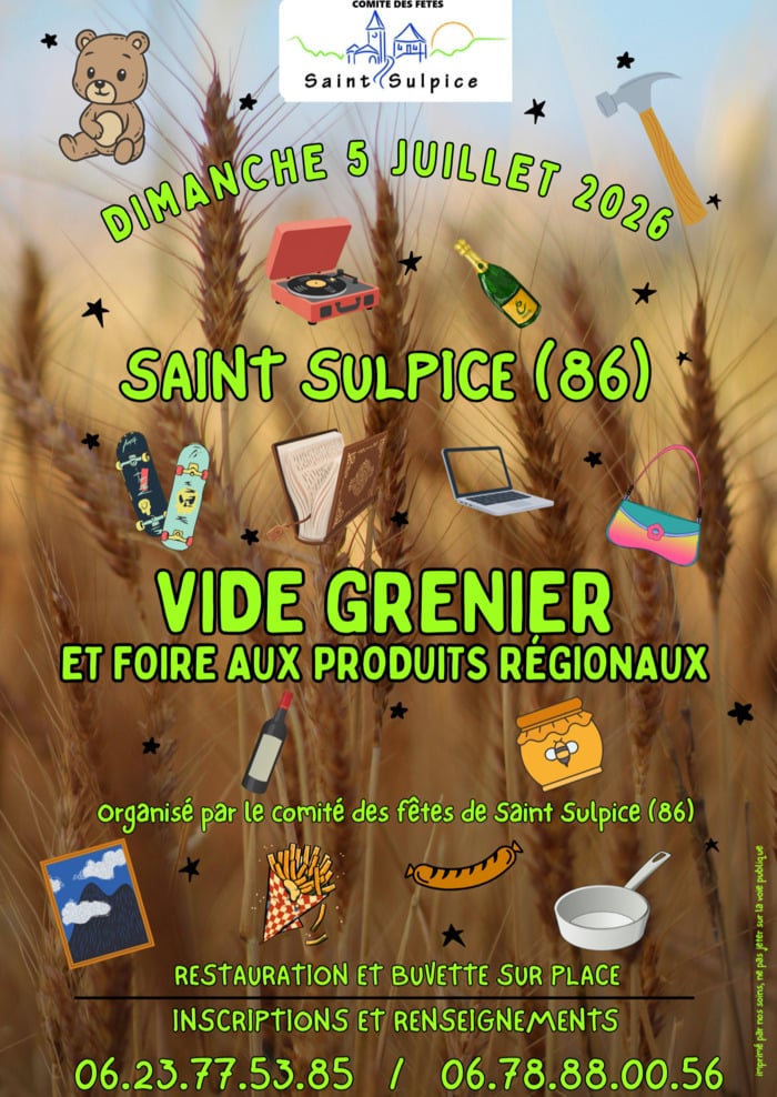 Vide grenier et foire aux produits régionaux