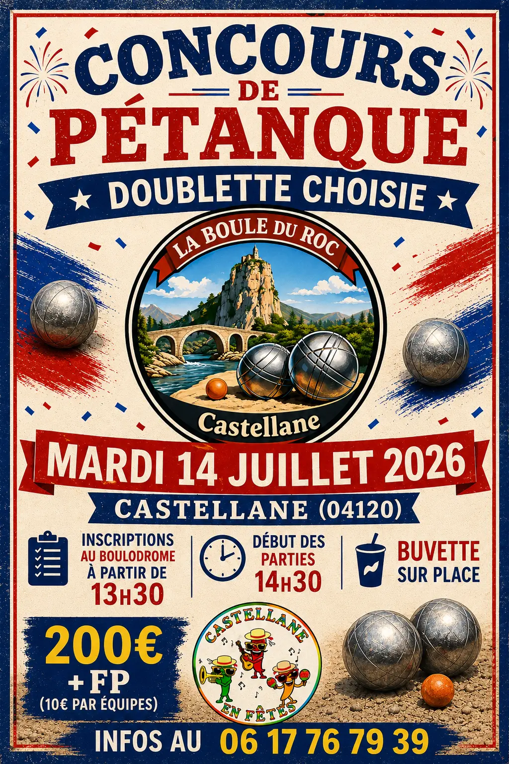 Concours de pétanque doublette choisie