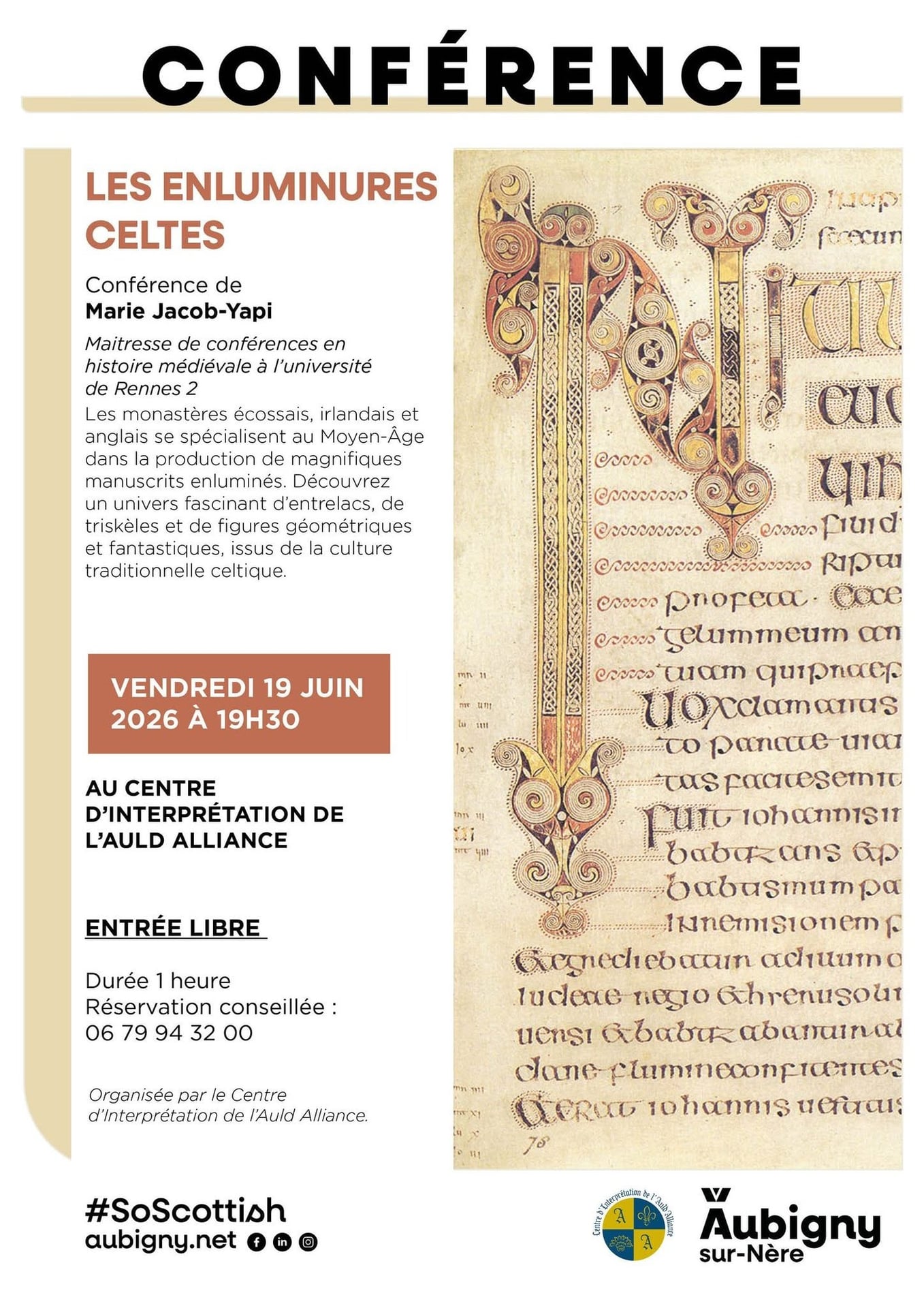 Conférence : les enluminures celtes