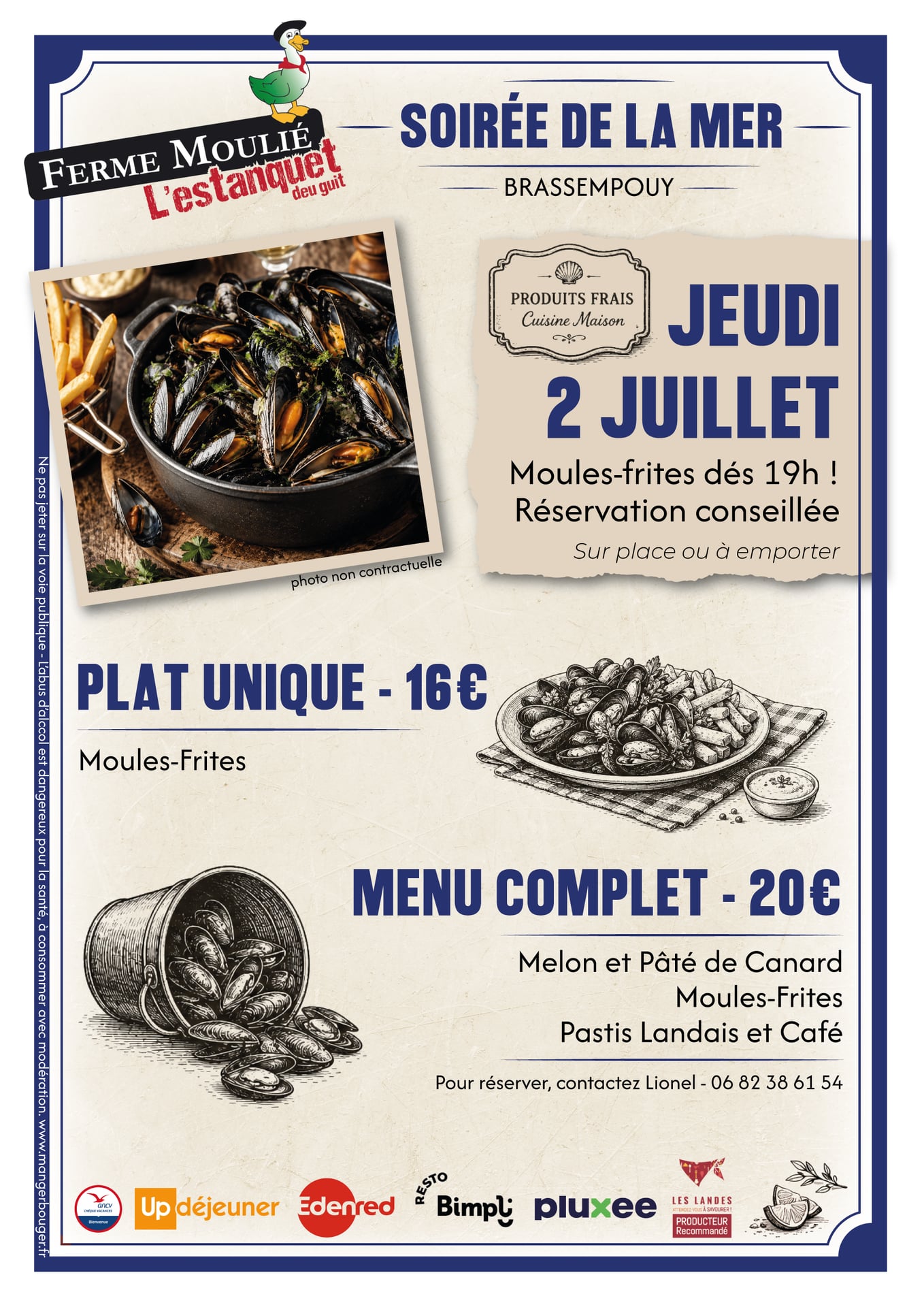 Soirée Moules-frites