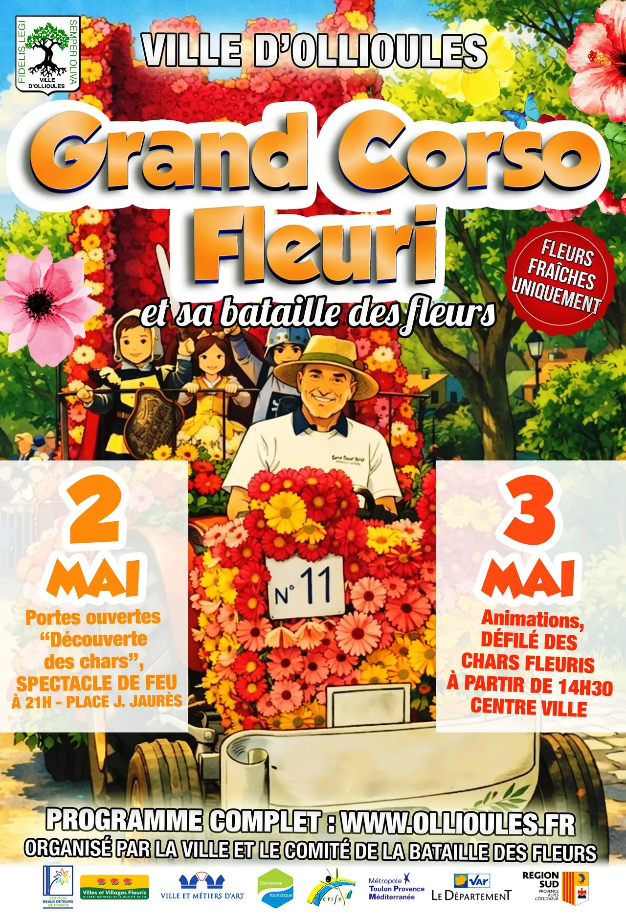 Grand Corso fleuri et sa bataille de fleurs