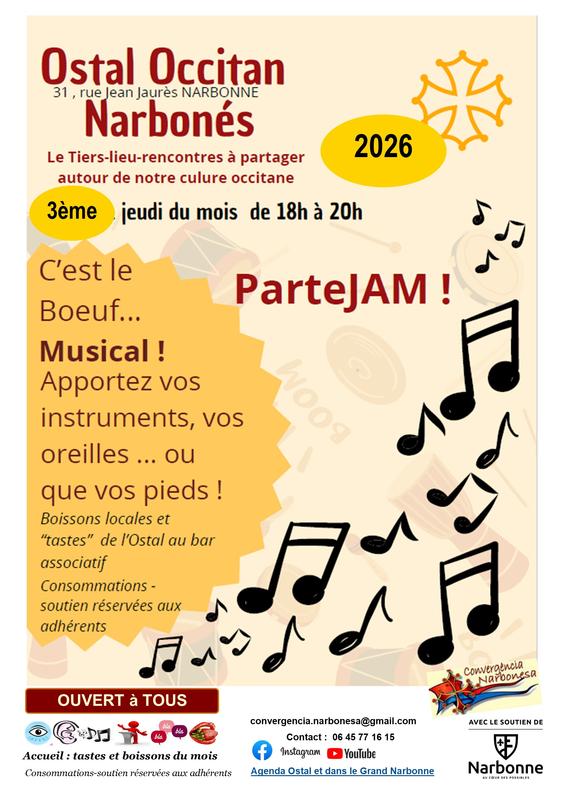 parteJAM Musiciens amateurs et confirmés