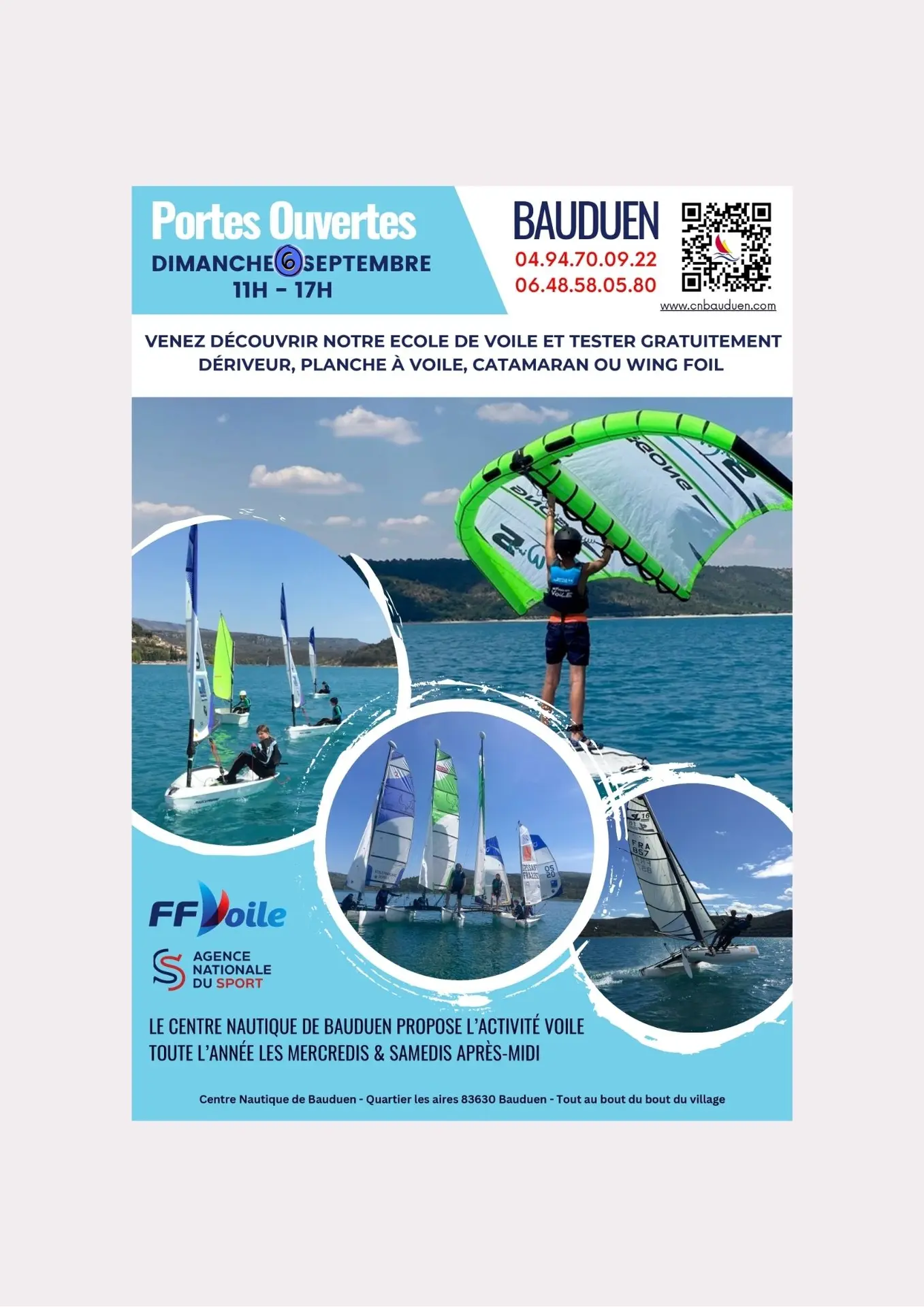 Portes ouvertes au centre nautique de Bauduen