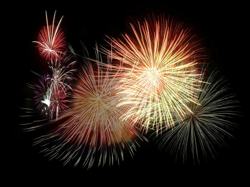Feu d'artifice à Dives-sur-Mer