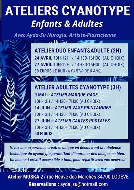 ATELIERS CYANOTYPE ADULTES