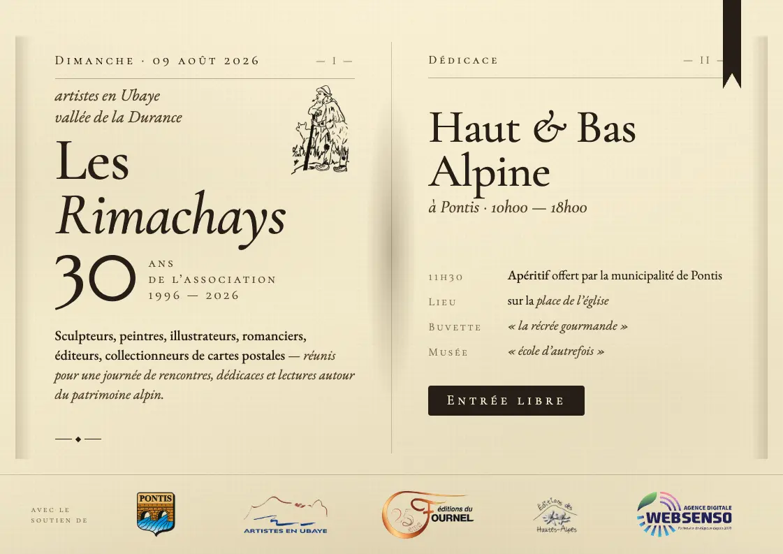 Dédicace "haut et bas alpine"