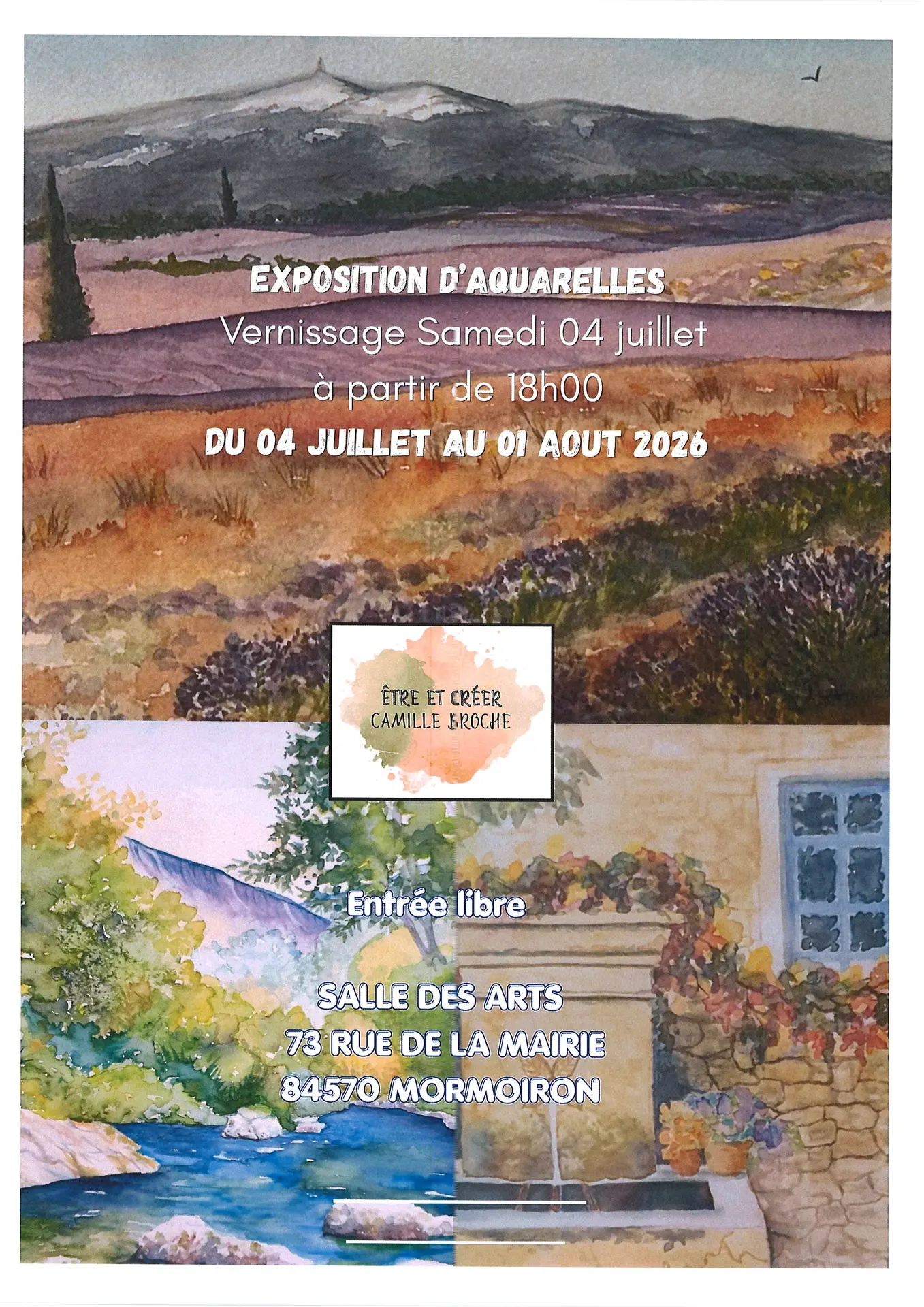 Exposition d'aquarelles