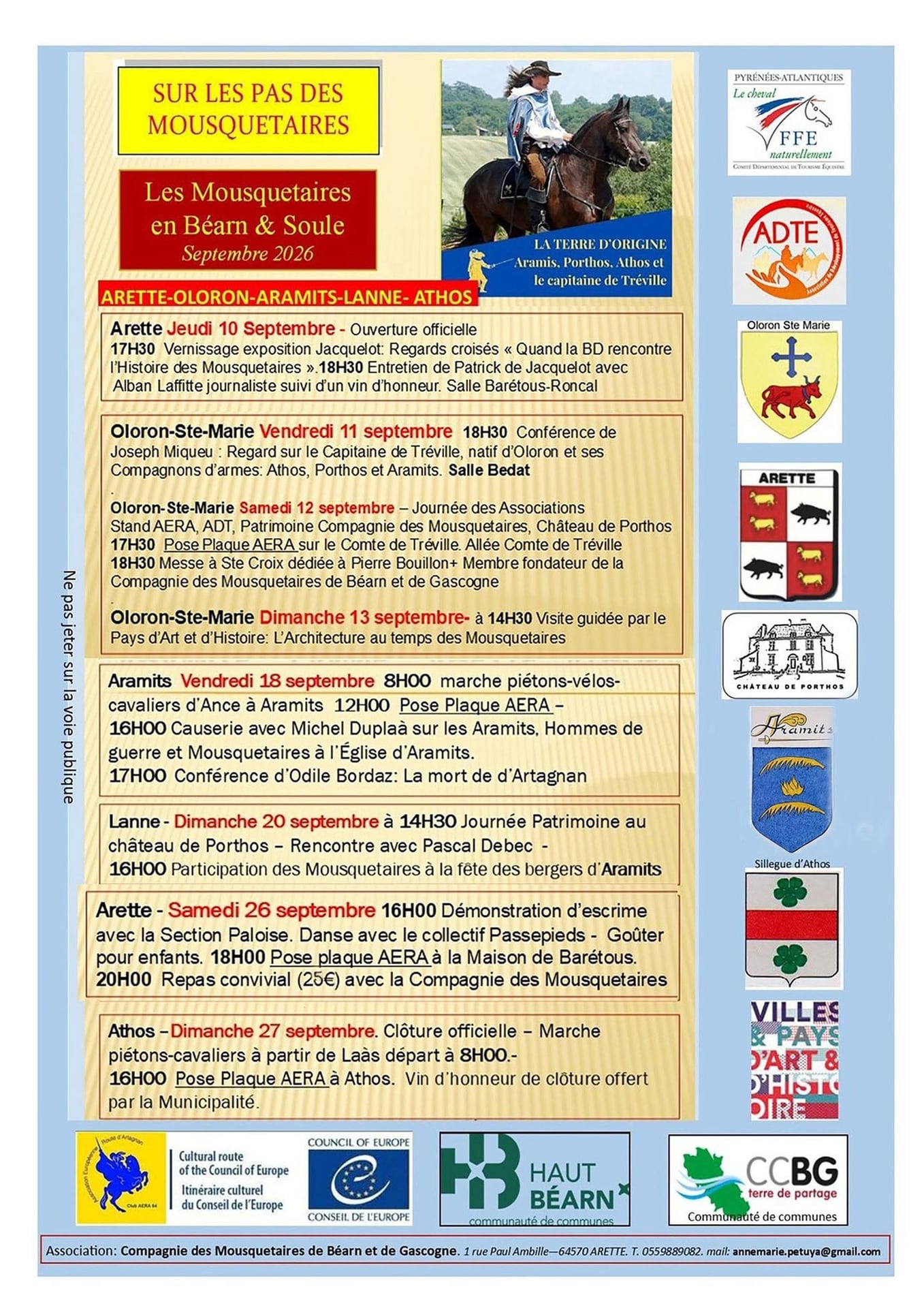 Journée patrimoine au château de Porthos