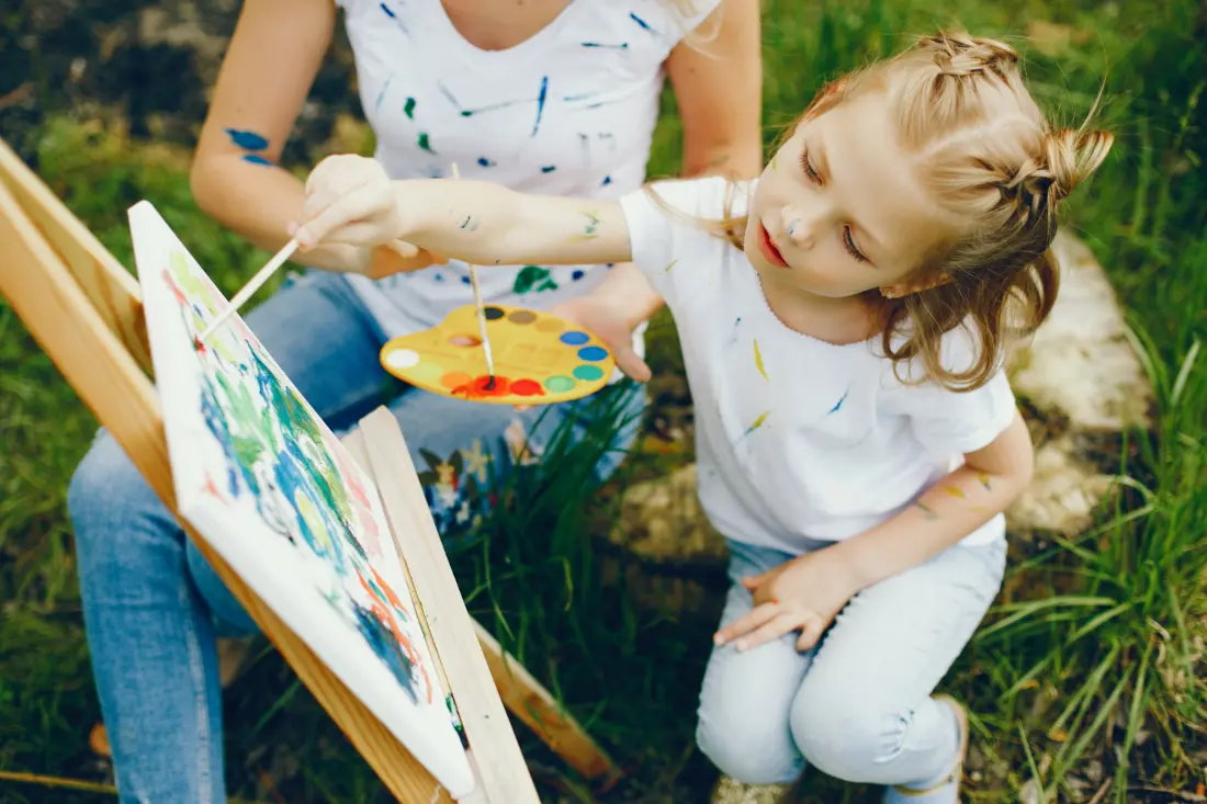 Part'âge nature : atelier peinture nature