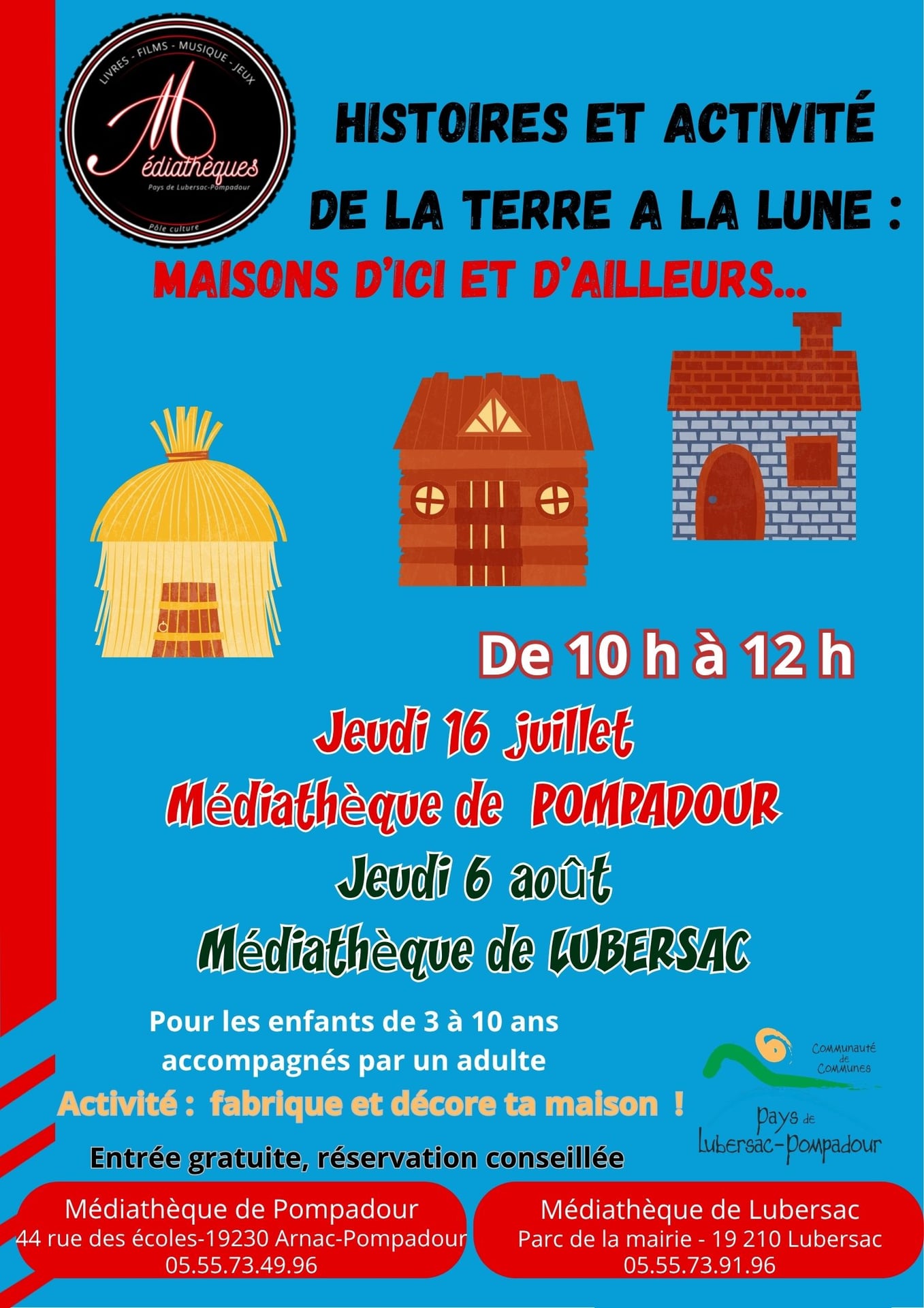 Histoires et activité : Maisons d'ici et d'ailleurs