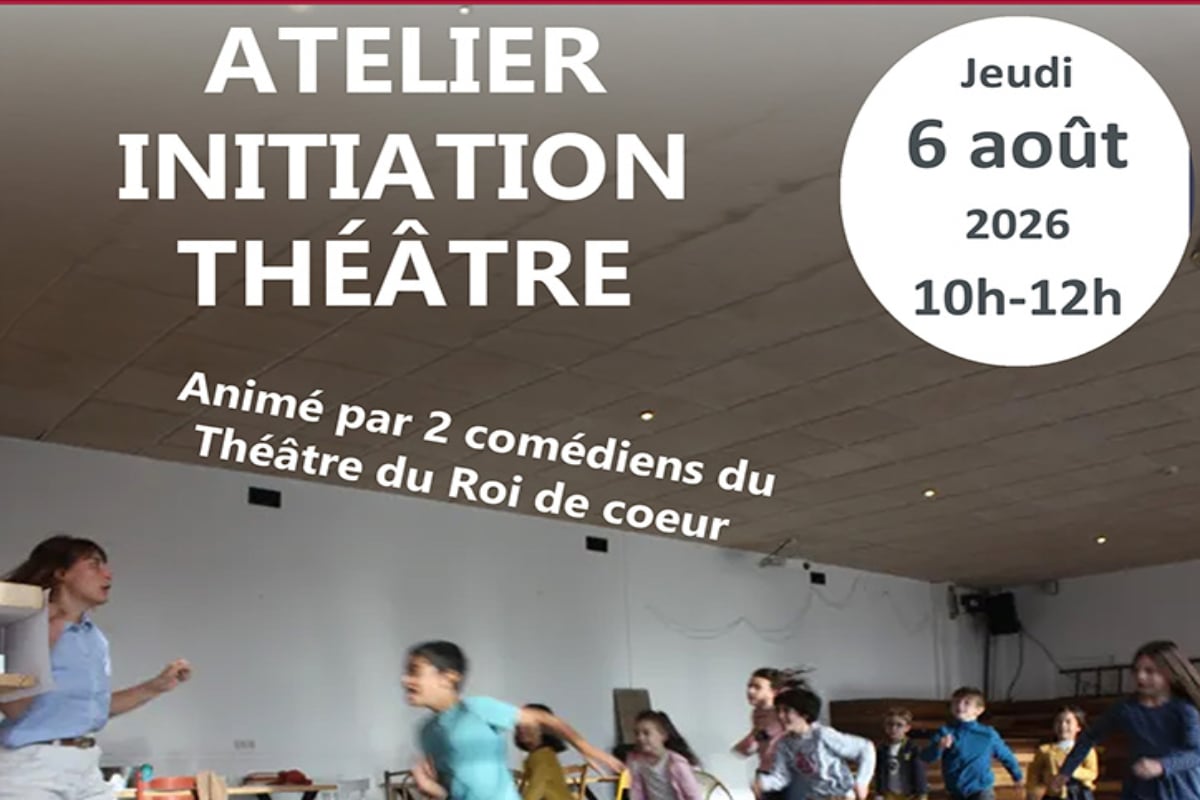 Atelier initiation au théâtre animé par deux comédiens du Théâtre du Roi de Cœur