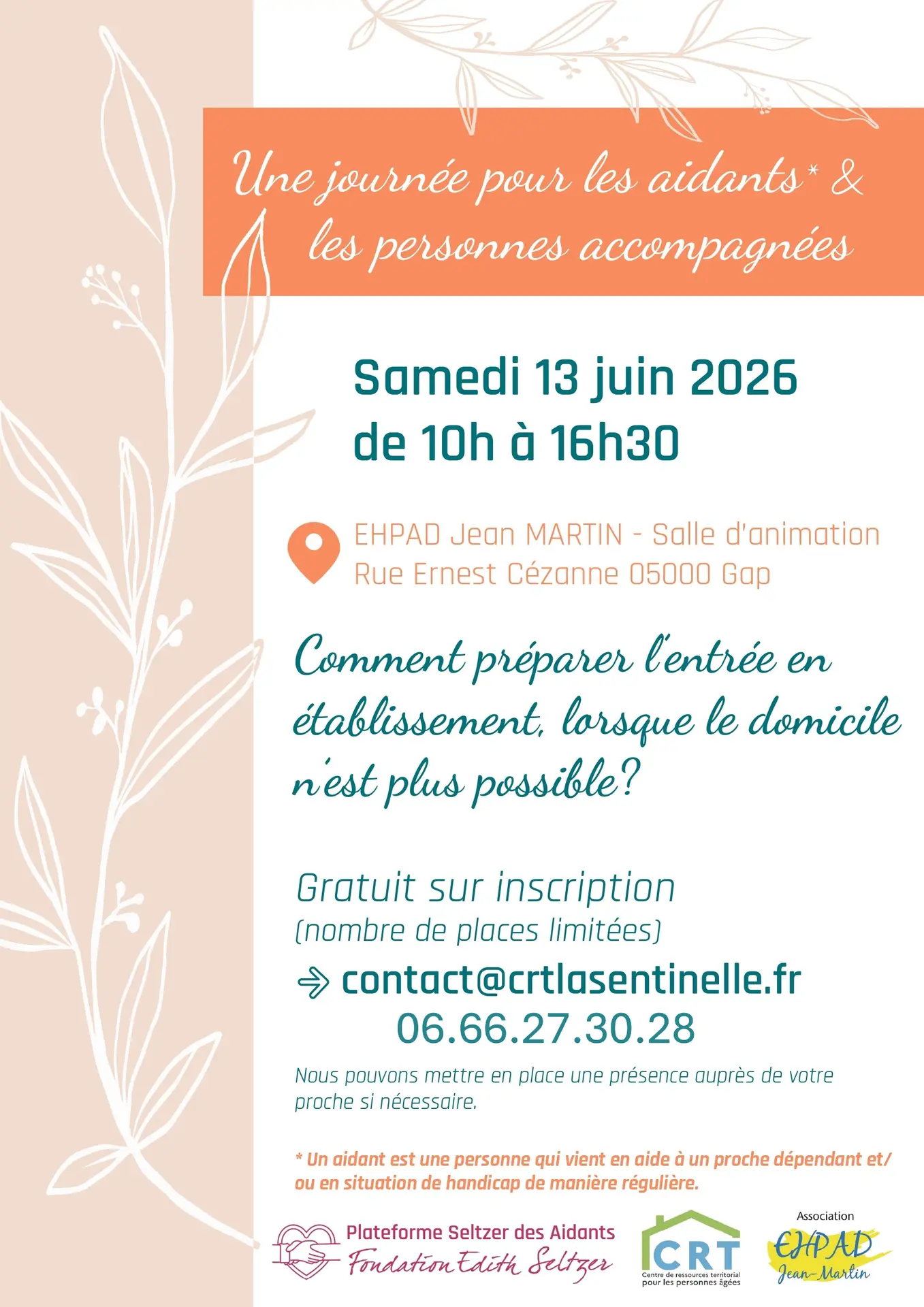 Journée rencontre :Préparer l'entrée en Ehpad de son proche