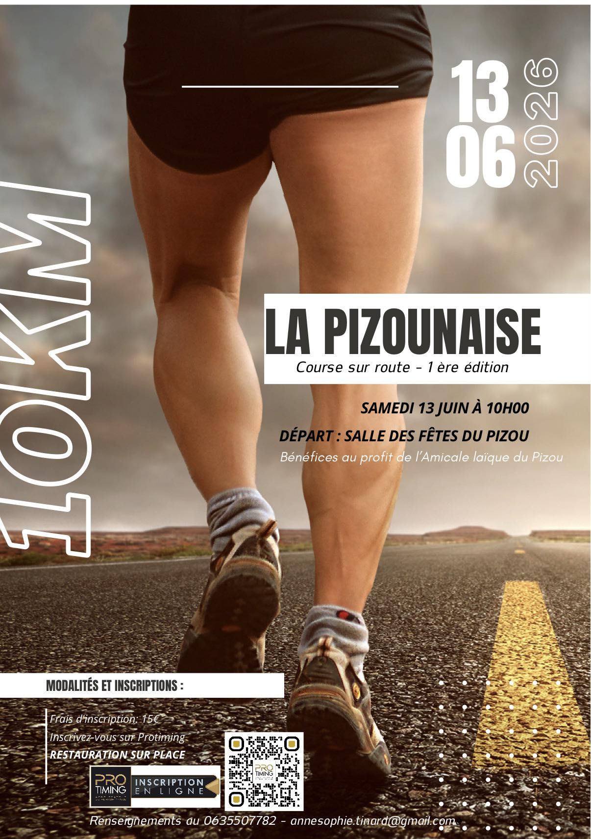 La Pizounaise, course sur route