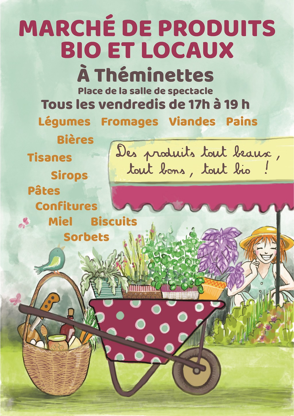 Marché de Producteurs Bio et locaux à Théminettes