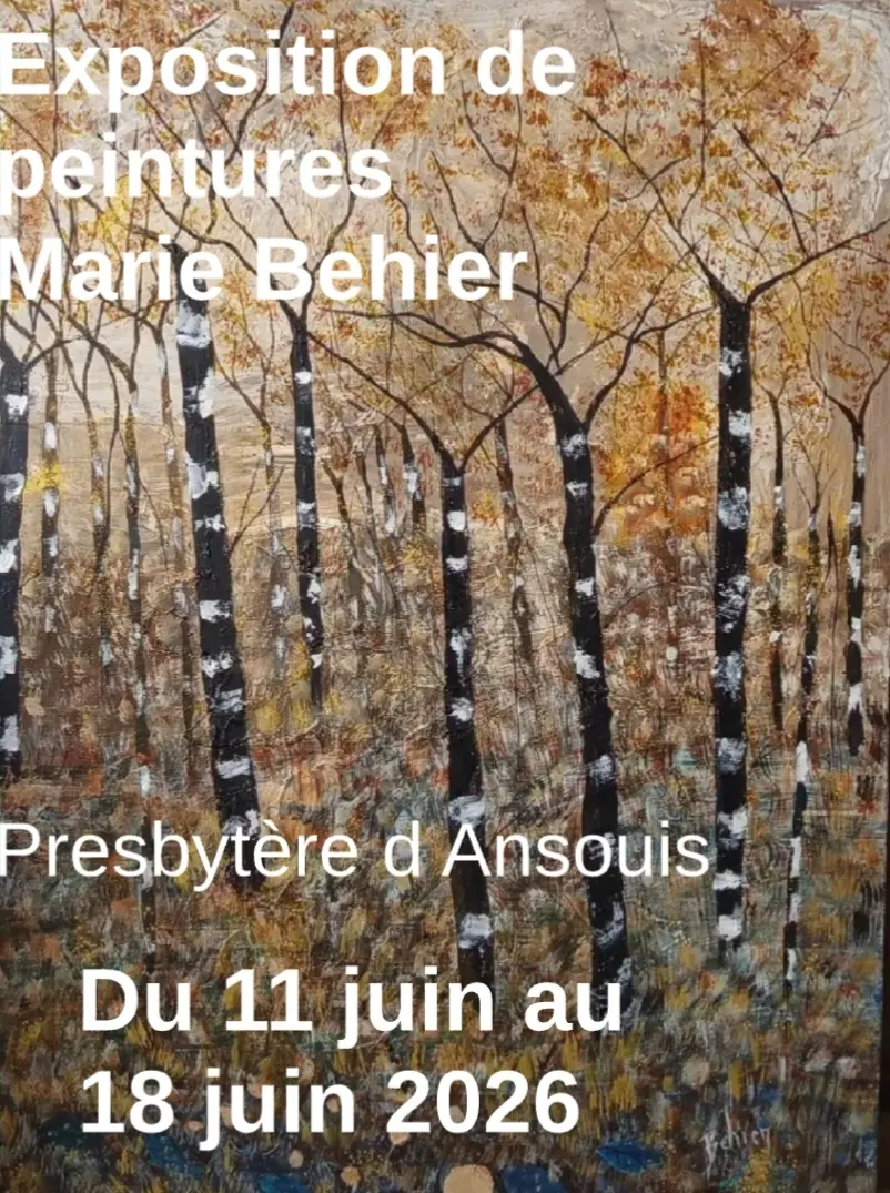 Exposition de peintures à Ansouis.