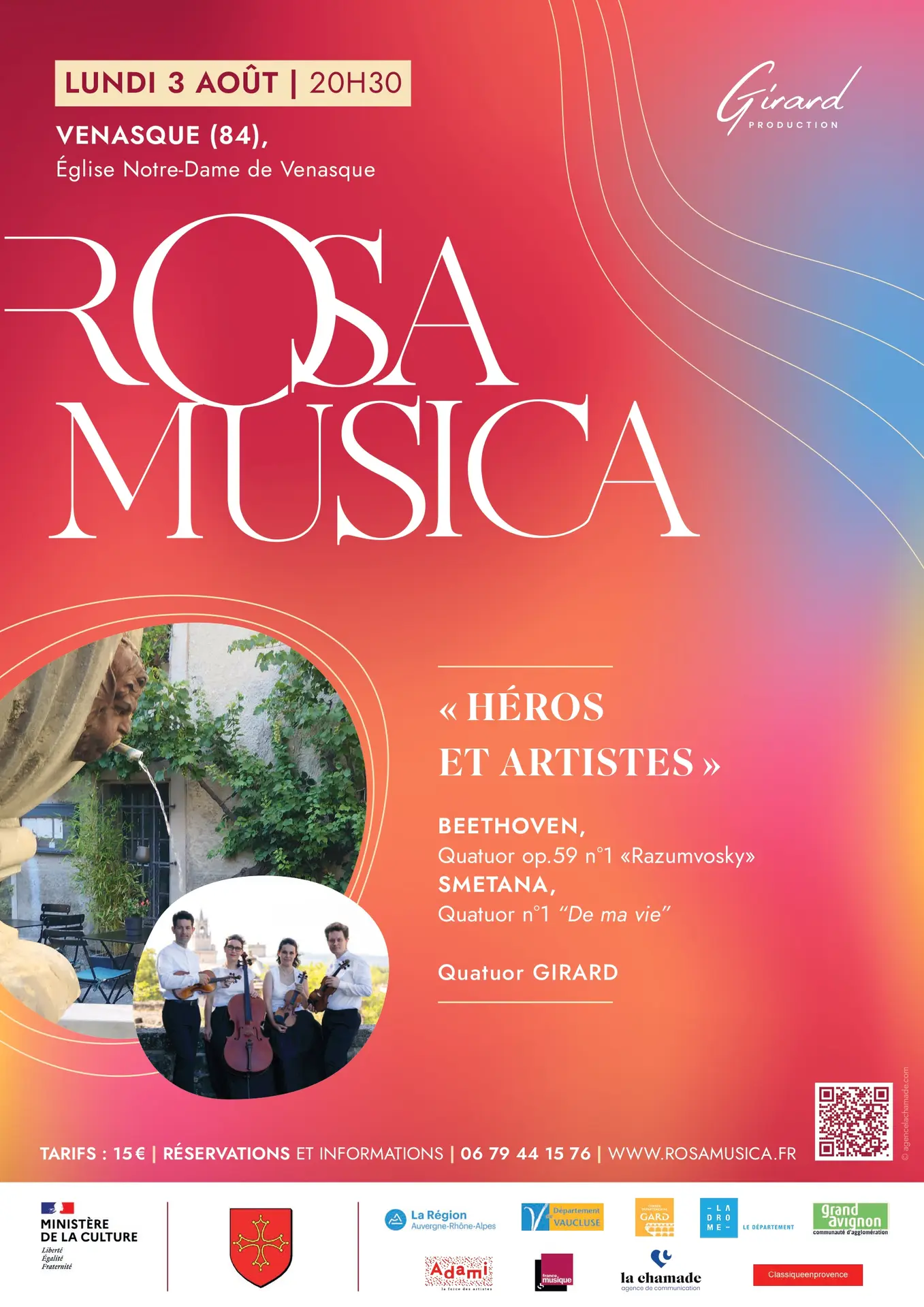Rosa Musica : Héros et Artistes.
