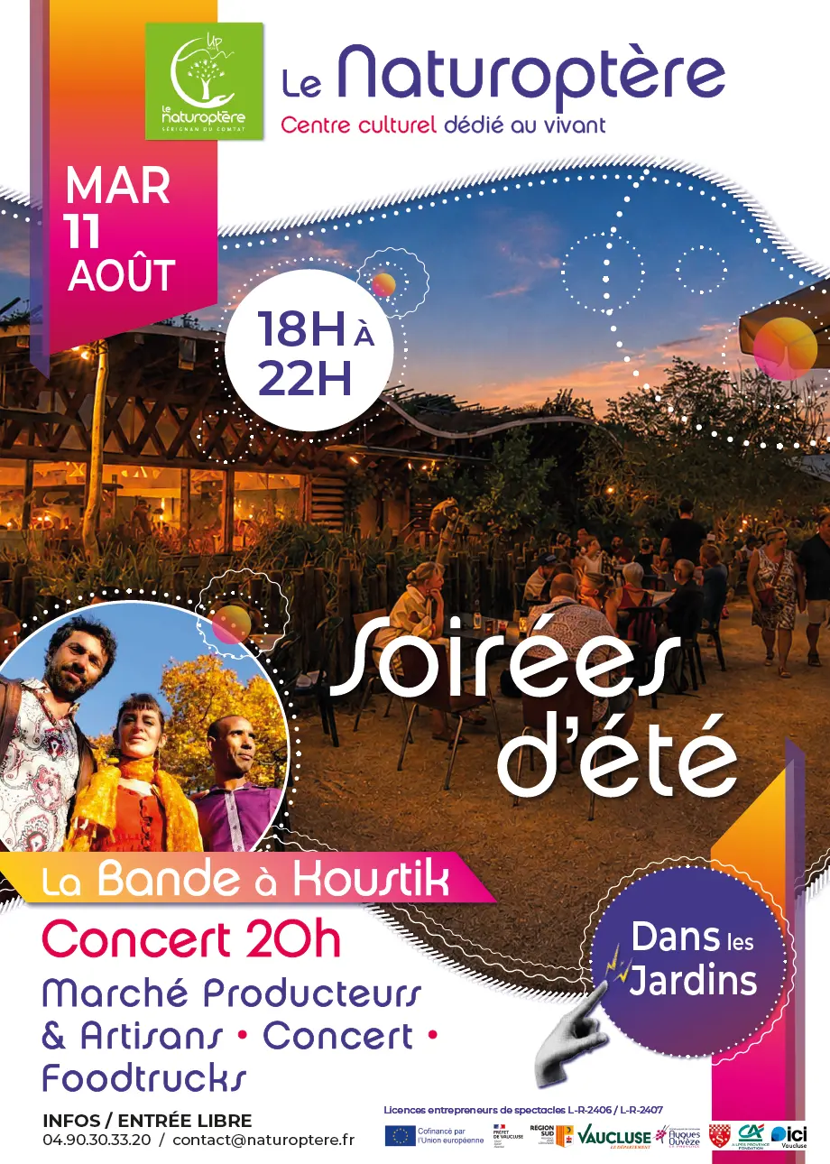 Soirée d'été au Natrupotère avec La bande à Koustik