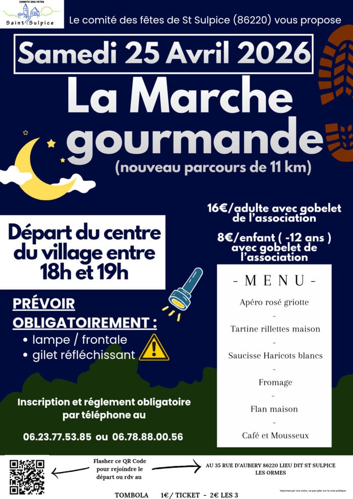 LA MARCHE GOURMANDE LE 25/04 - CDF ST SULPICE