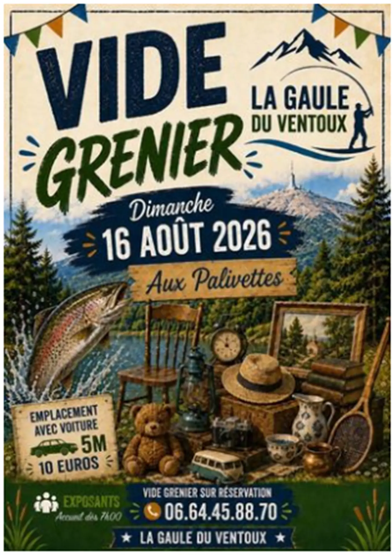 Vide grenier de l'association pêche
