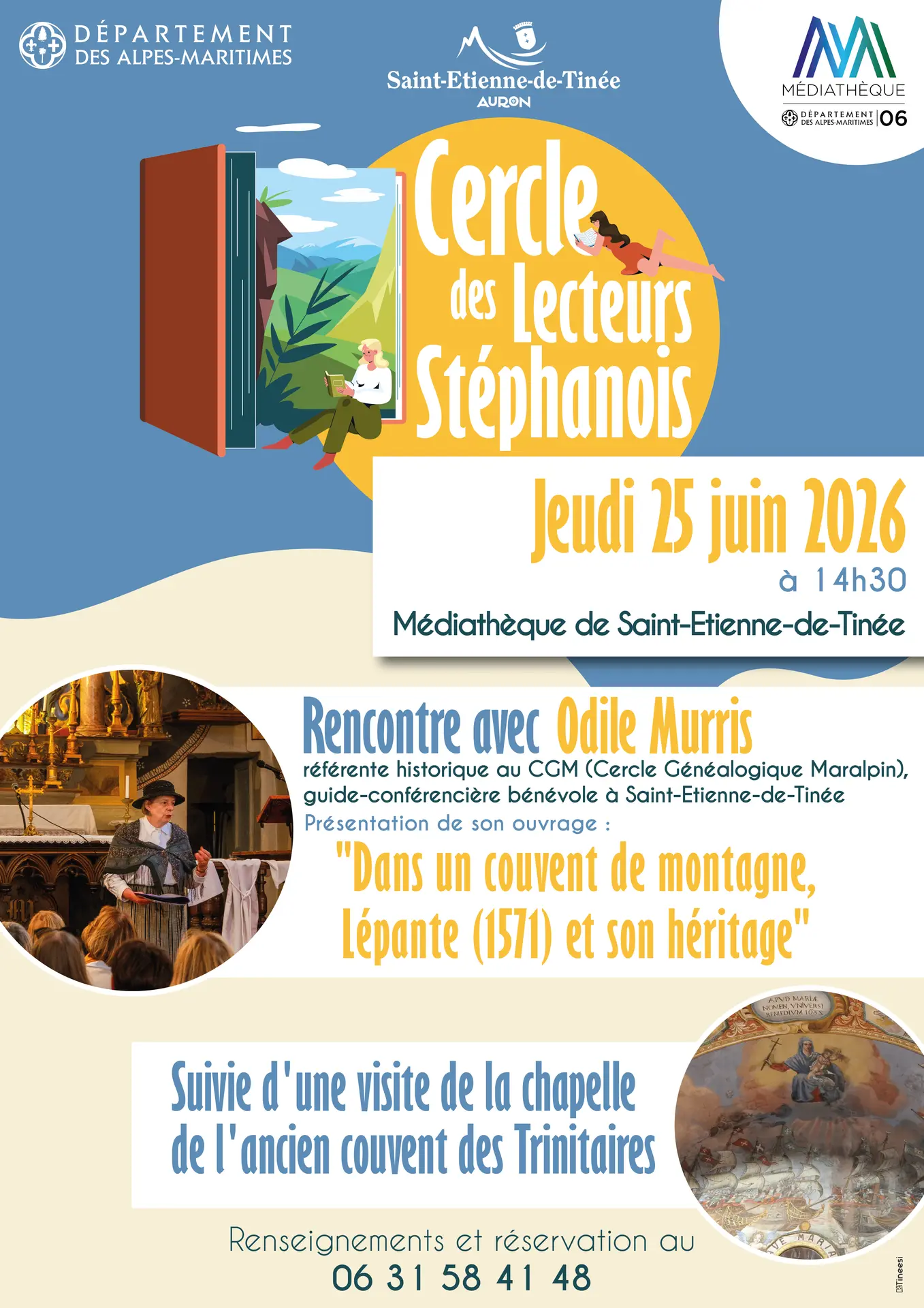 Cercle des lecteurs Stéphanois Rencontre avec Odile MURRIS